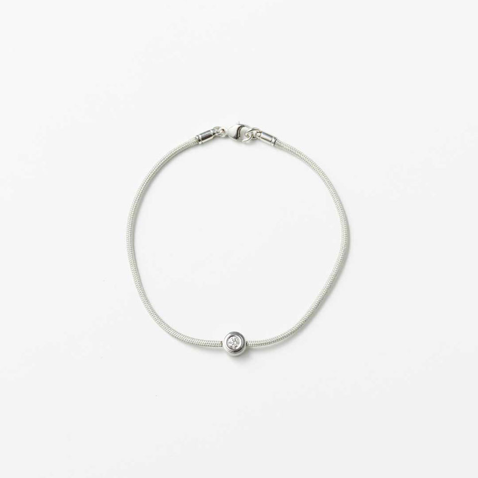 Hope Bracelet Silver - Light Grey