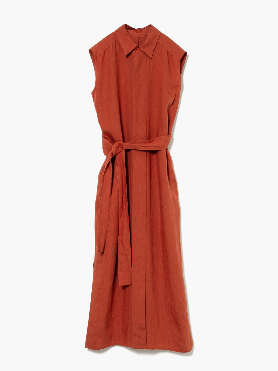 Linen Washi Paper No-Sleeve Dress