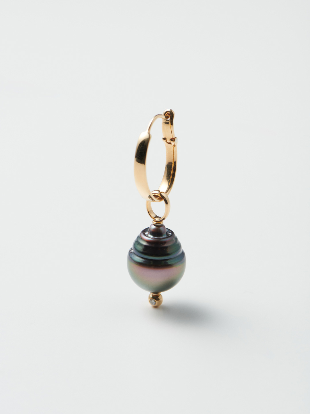 Pearl Pierced Earring (Lx1) / Diamond【kp-P10】